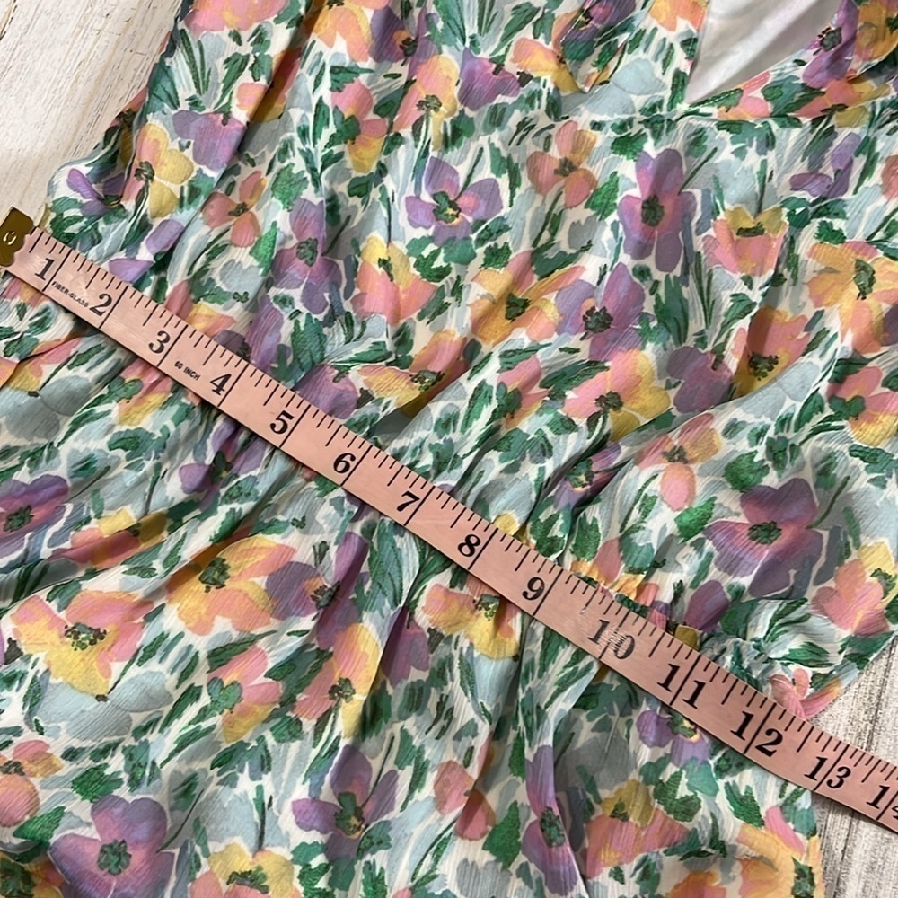 Banana Republic Ruffle Floral MIDI Dress Size Small NWT - Picture 9 of 12